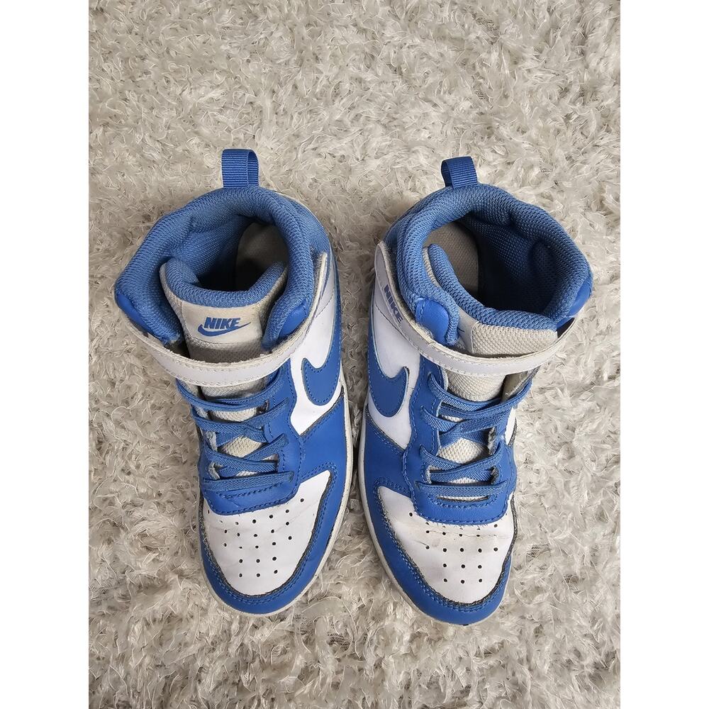 Nike Court Borough Mid 2 White blue beyond kids size 3Y sneaker shoe CD7783-123 - Picture 3 of 7